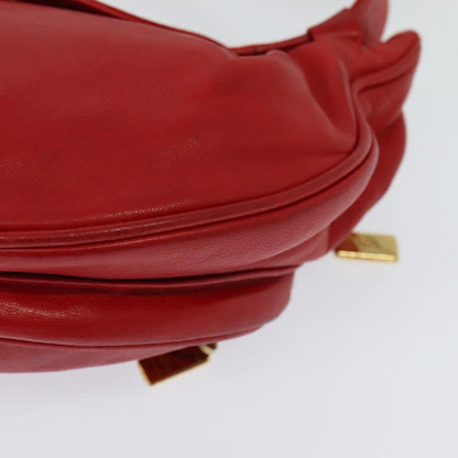 Gucci Waist Bag Leather, RED, LEATHER, Shoulder bag