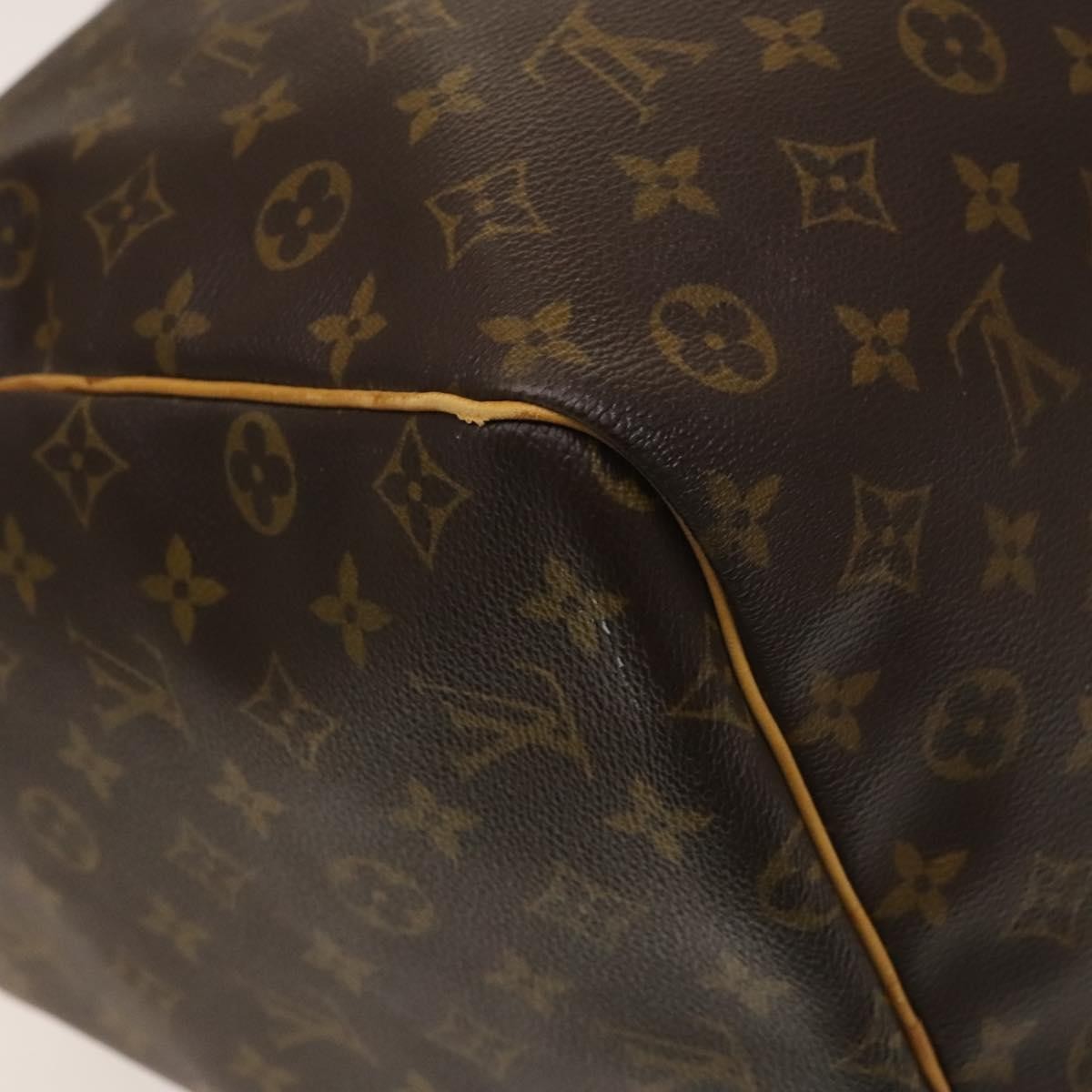 Louis Vuitton Keepall Bag Monogram Canvas, BROWN, CANVAS, Travel bag