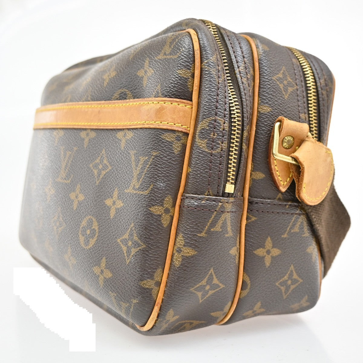 Louis Vuitton Reporter Bag Monogram Canvas, BROWN, CANVAS, Shoulder bag