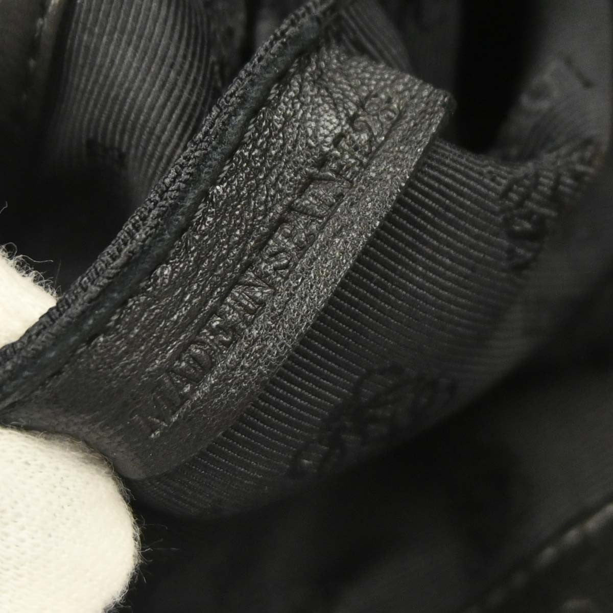 Loewe Vintage Anagram Tote Leather, BLACK, LEATHER, Tote bag