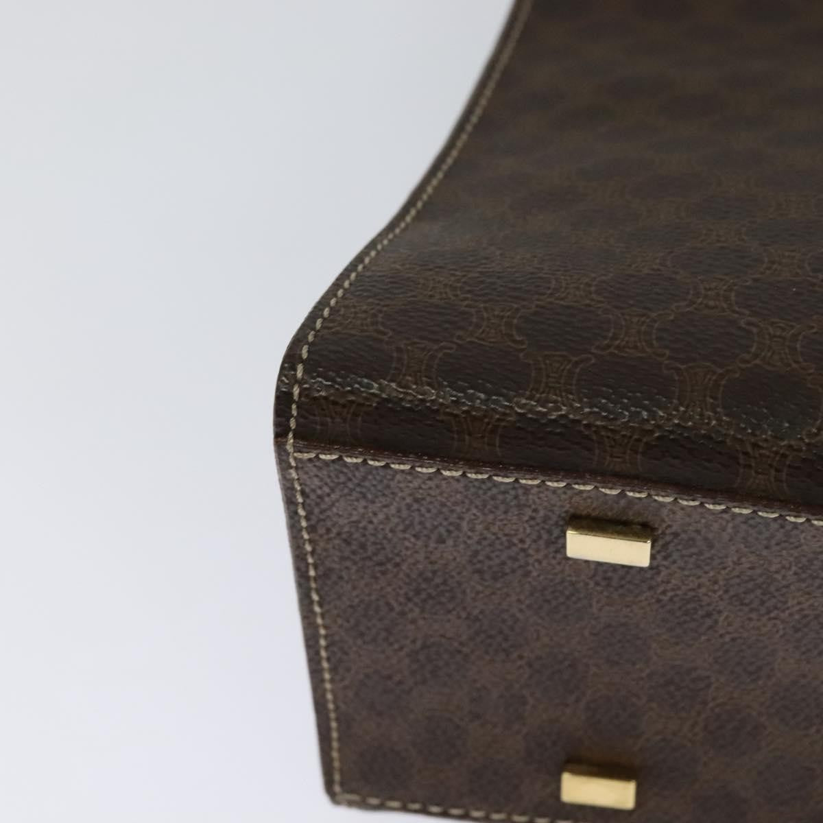 Celine Triomphe vintage handbag Macadam canvas, BROWN, CANVAS, Handbag