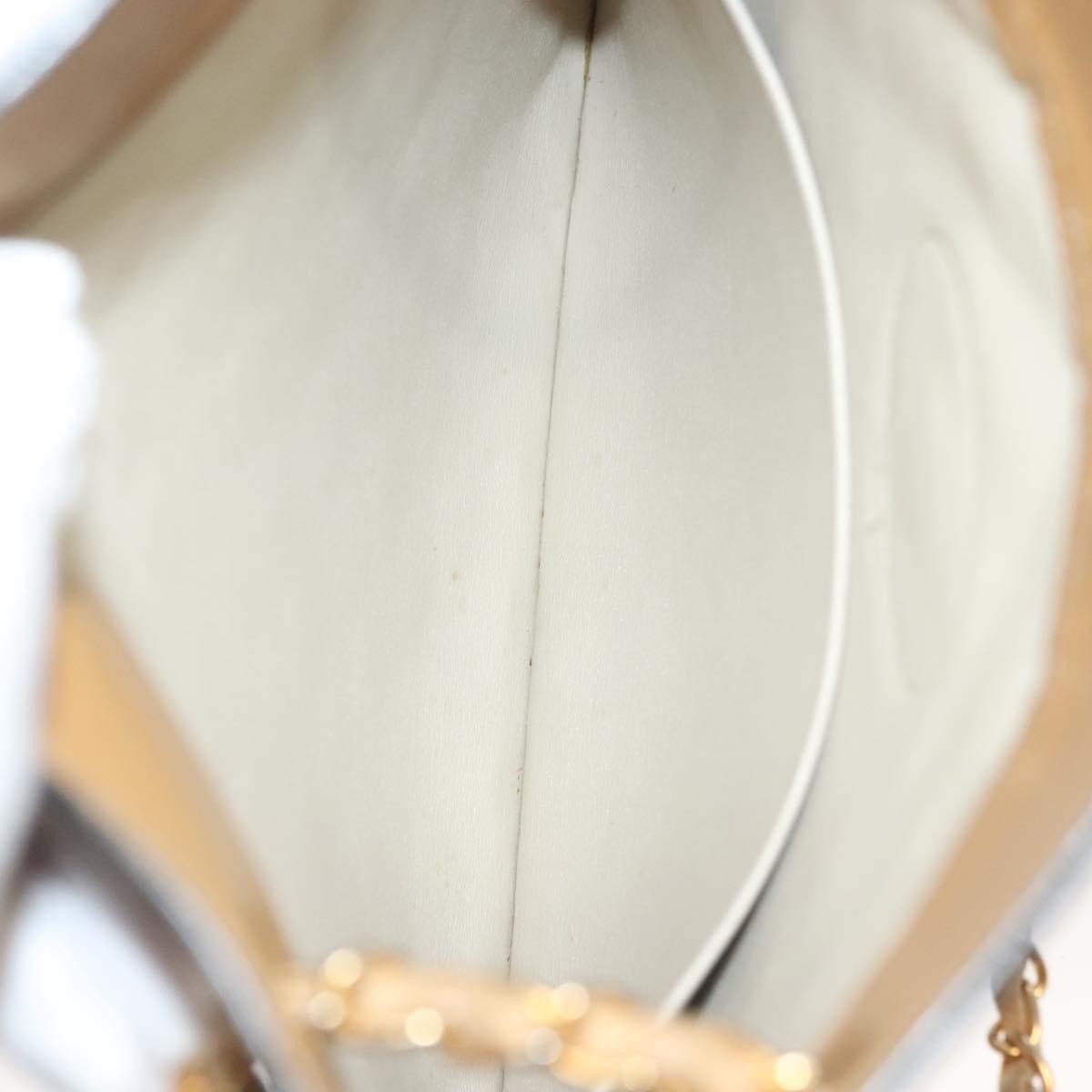 Chanel Chain Shoulder Bag Leather, BEIGE, LEATHER, Shoulder bag