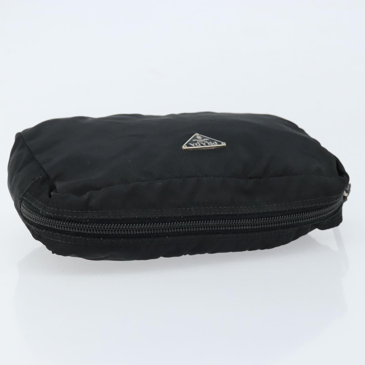 Prada Vintage Pouch Tessuto, BLACK, NYLON, Clutche & pouche