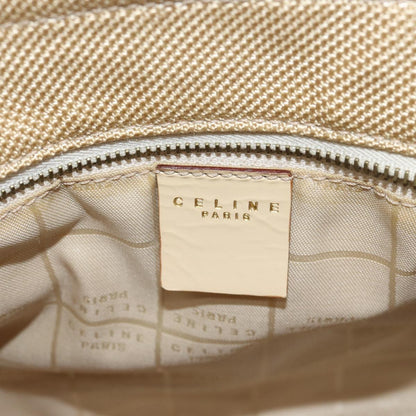 Celine Shoulder Bag Canvas, BEIGE, CANVAS, Shoulder bag