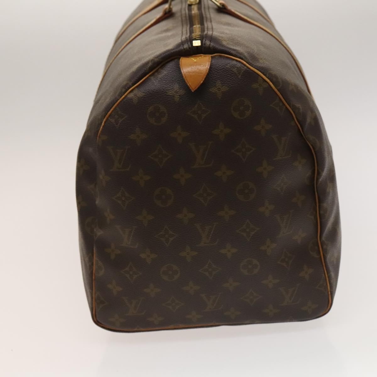 Louis Vuitton Keepall Bag Monogram Canvas, BROWN, CANVAS, Travel bag