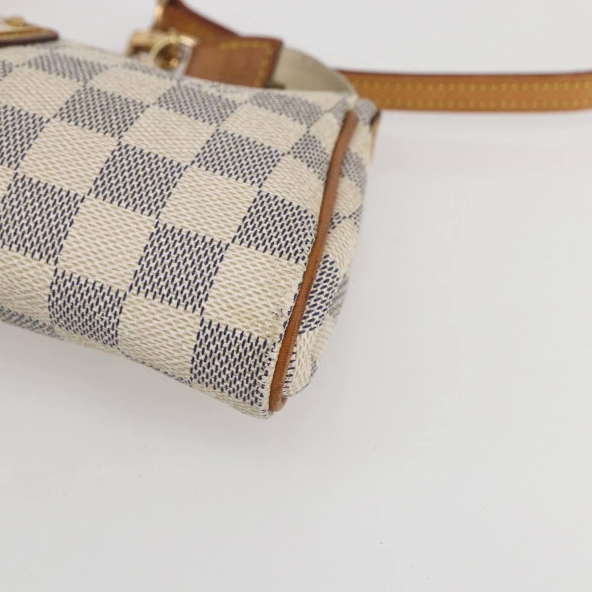 Louis Vuitton Eva Handbag Damier, BEIGE, CANVAS, Clutche & pouche