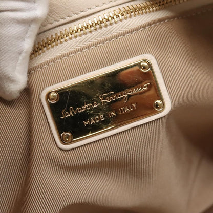 Salvatore Ferragamo Melinda Tote Leather, BEIGE, LEATHER, Tote bag