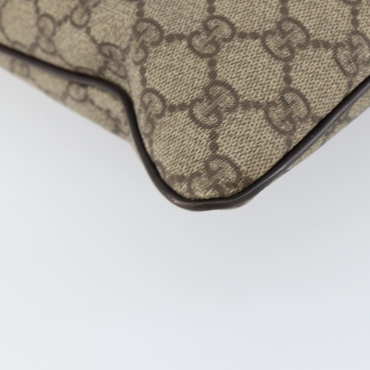 Gucci Flat Messenger Bag GG Canvas, BEIGE, CANVAS, Shoulder bag