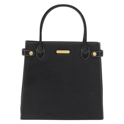 Burberry Vintage Handbag Leather, BLACK, LEATHER, Handbag