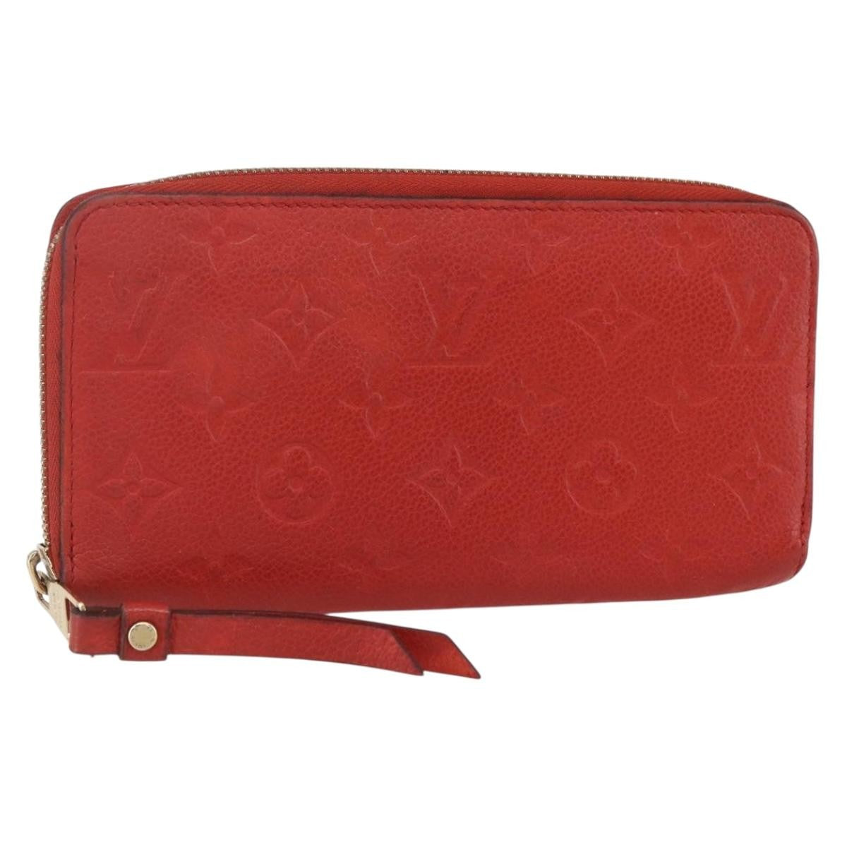 Louis Vuitton Portefeuille zippy Monogramme Empreinte Monogramme Empreinte, RED, LEATHER, Wallets