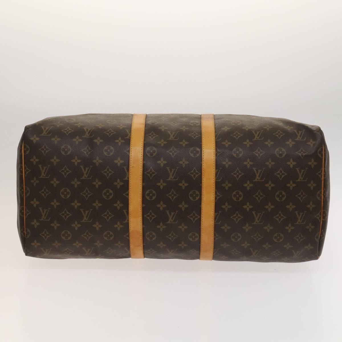 Louis Vuitton Keepall Bag Monogram Canvas, BROWN, CANVAS, Travel bag