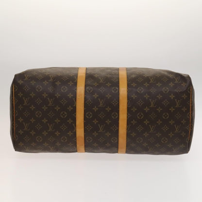Louis Vuitton Keepall Bag Monogram Canvas, BROWN, CANVAS, Travel bag