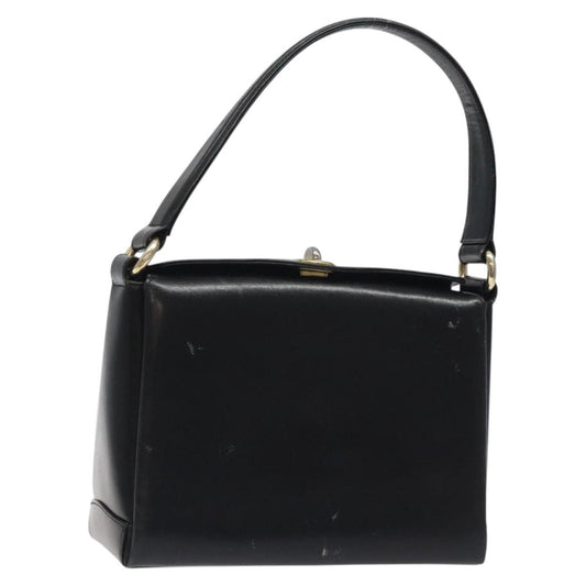 Gucci Vintage Convertible Box Crossbody Bag Leather, BLACK, LEATHER, Handbag