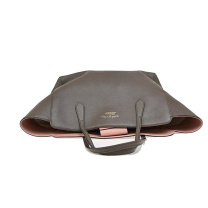 Gucci Swing Tote Leather, GRAY, LEATHER, Shoulder bag