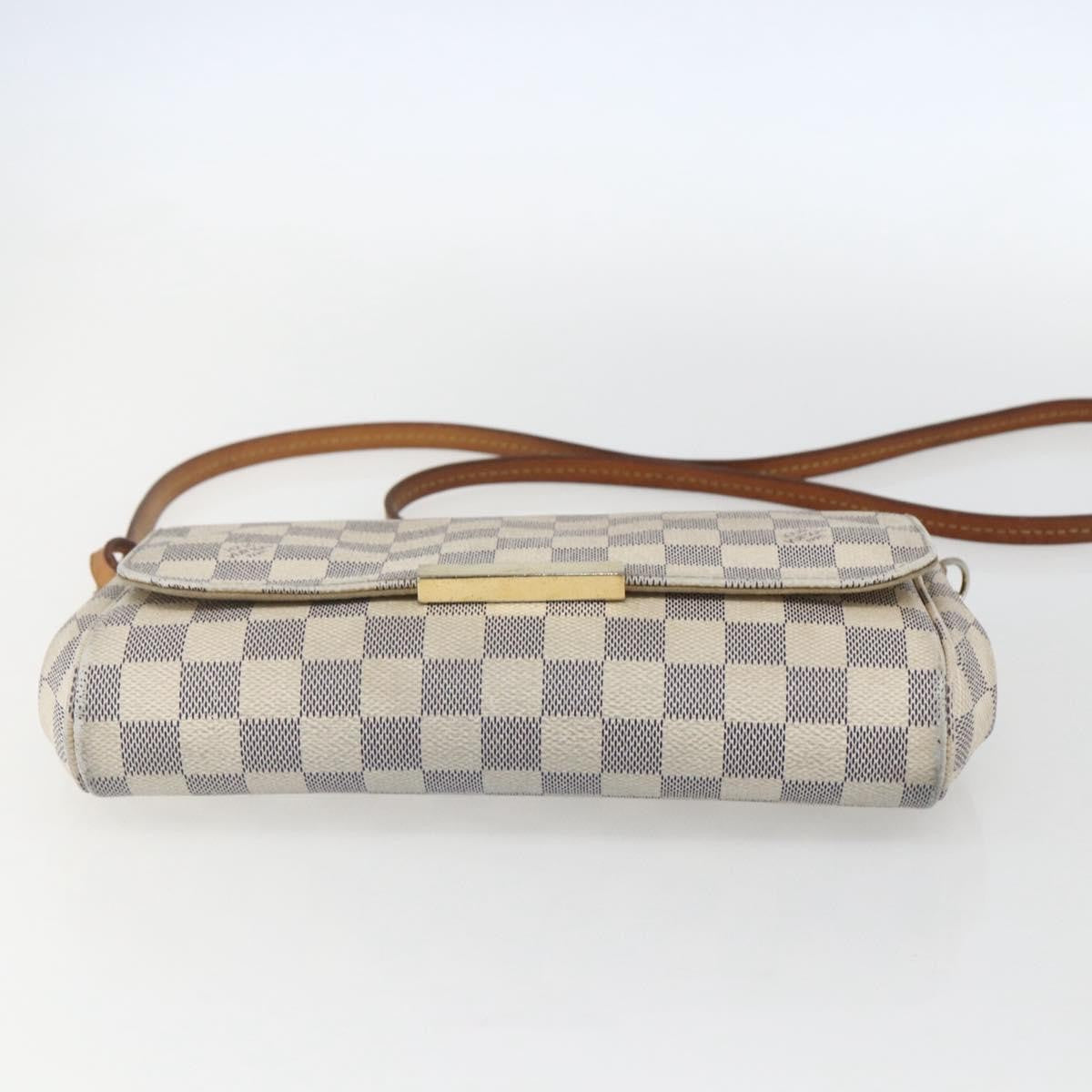 Louis Vuitton Favorite Handbag Damier, WHITE, CANVAS, Clutche & pouche