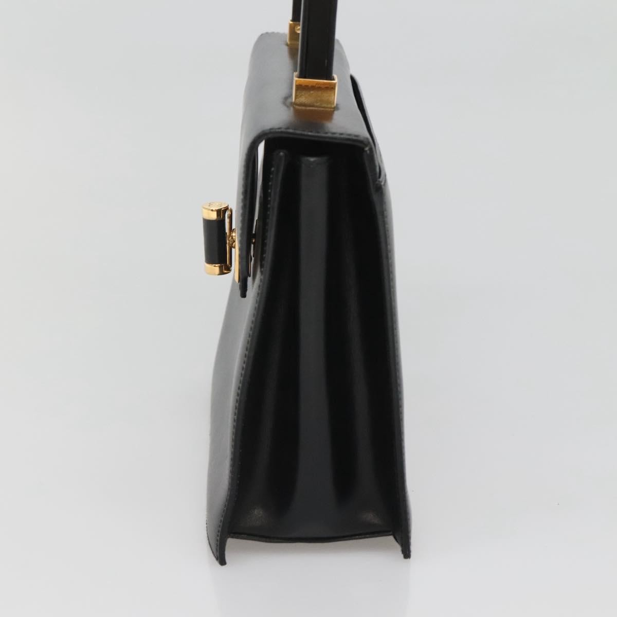 Gucci Vintage Handbag Leather, BLACK, LEATHER, Handbag