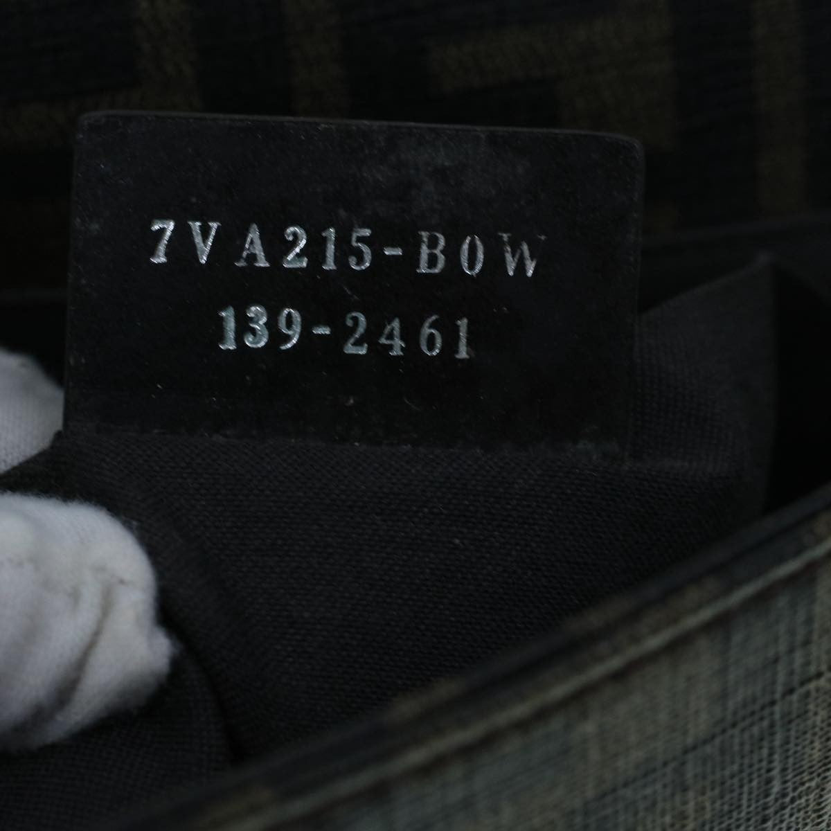 Fendi Flap Messenger Bag Zucca Coated Canvas, BROWN, CANVAS, Crossbody bag