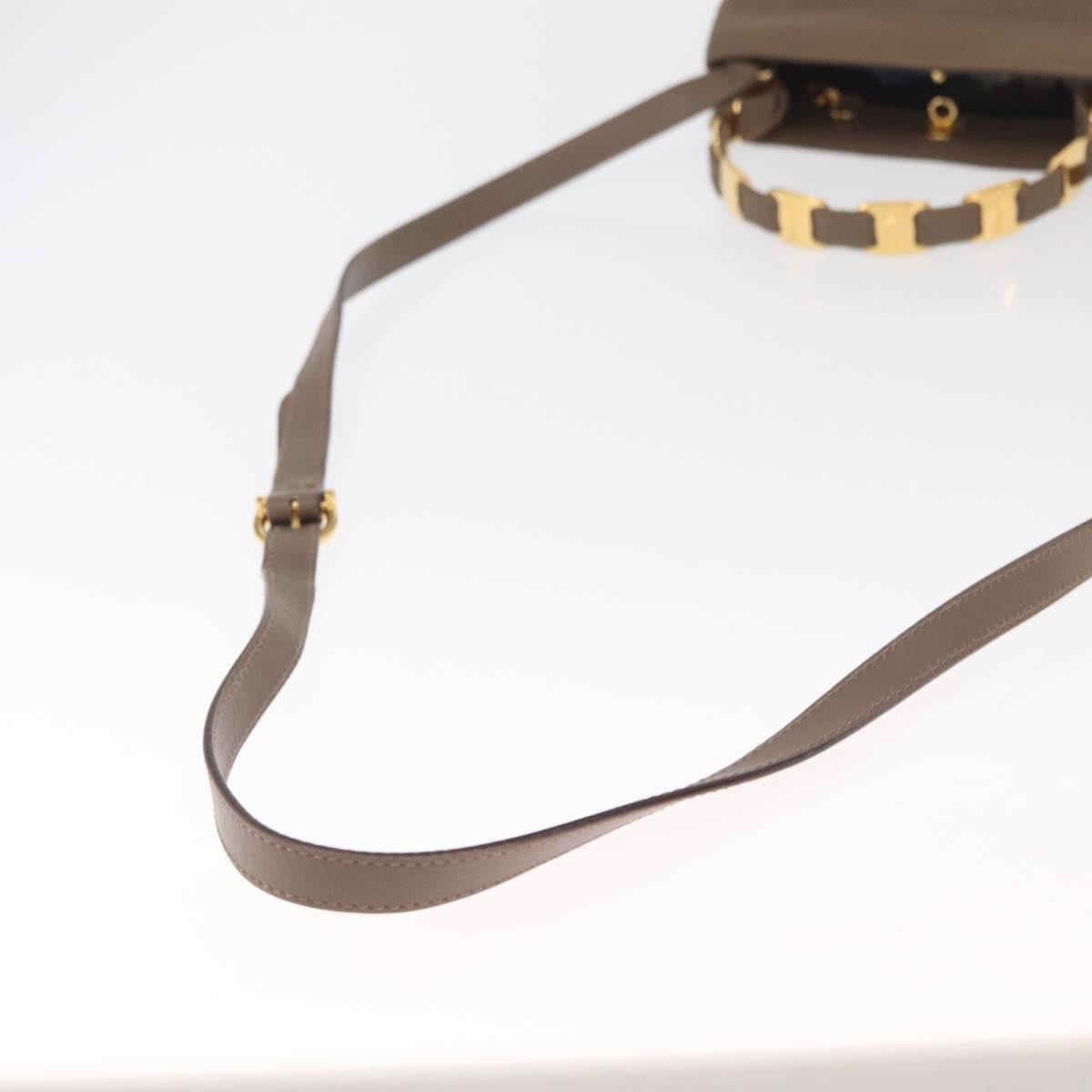 Salvatore Ferragamo Vala Handbag Canvas, BEIGE, CANVAS, Handbag