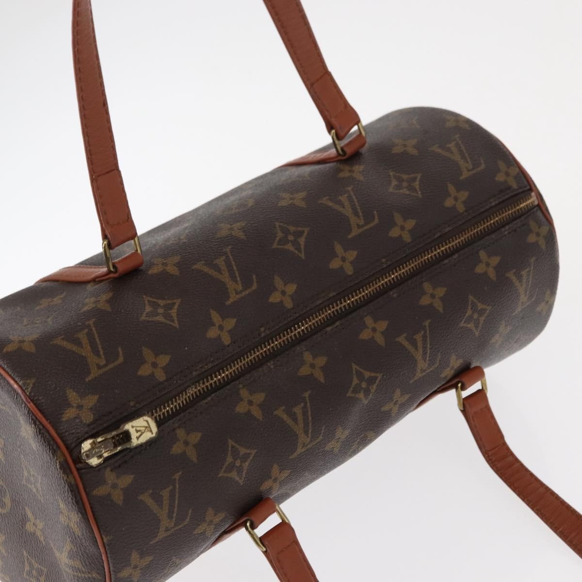 Louis Vuitton Papillon Handbag Monogram Canvas, BROWN, CANVAS, Handbag