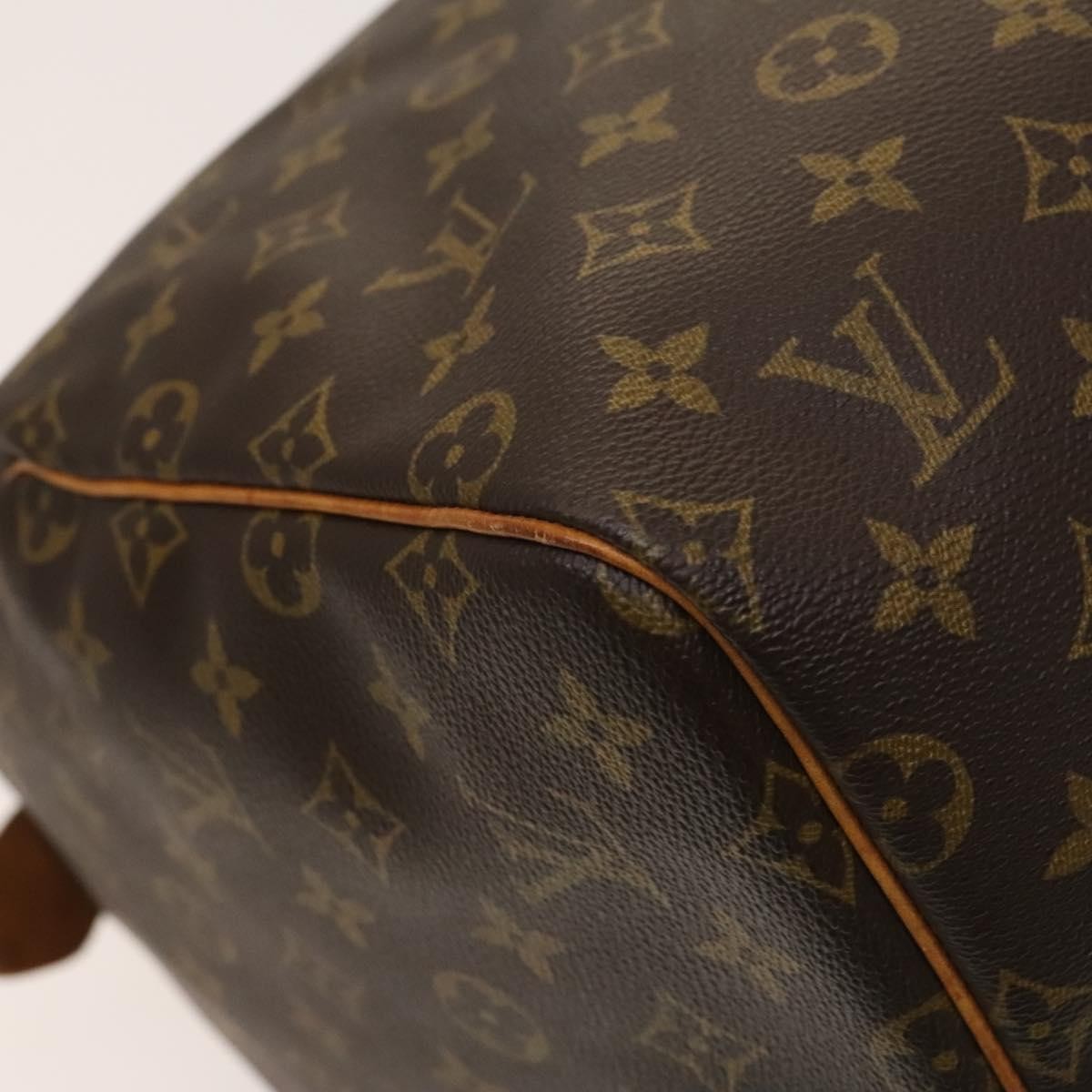 Louis Vuitton Keepall Bag Monogram Canvas, BROWN, CANVAS, Travel bag