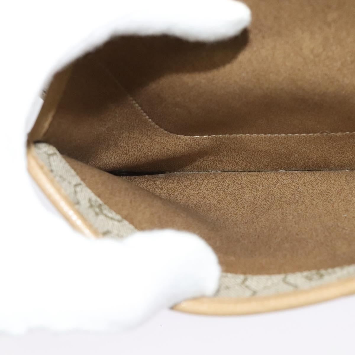 Christian Dior Vintage Chain Flap Shoulder Bag Leather, BEIGE, LEATHER, Shoulder bag