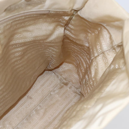 Prada Resin Handle Tote Tessuto, BEIGE, NYLON, Tote bag