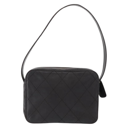 Chanel Vintage Front Pocket Camera Shoulder Bag Leather, BROWN, LEATHER, Shoulder bag