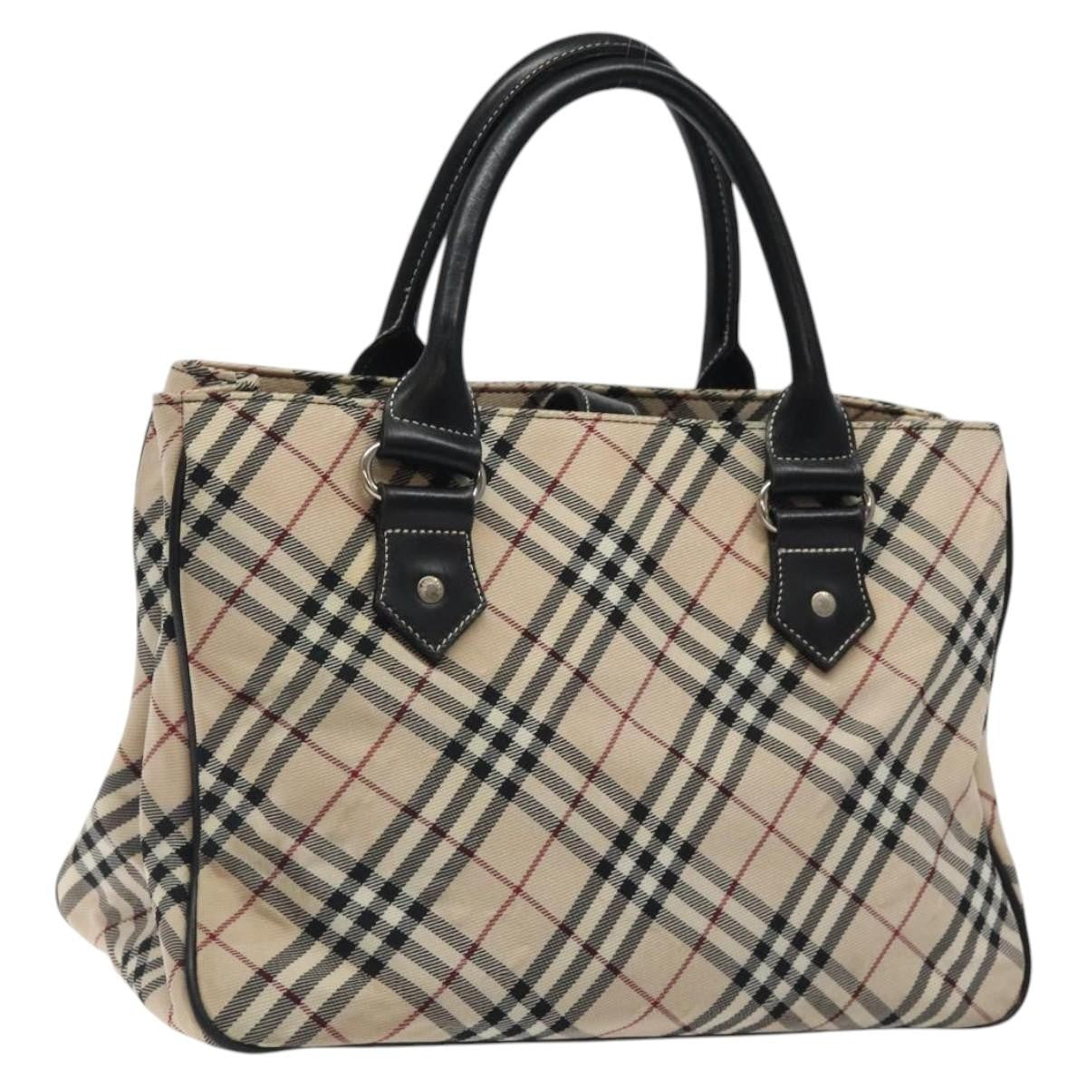Burberry Nova Check Handbag Nylon, BEIGE, NYLON, Handbag