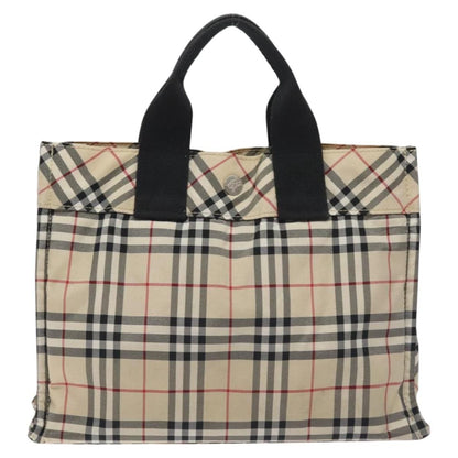 Burberry Nova Check Tote Nylon, BEIGE, NYLON, Tote bag