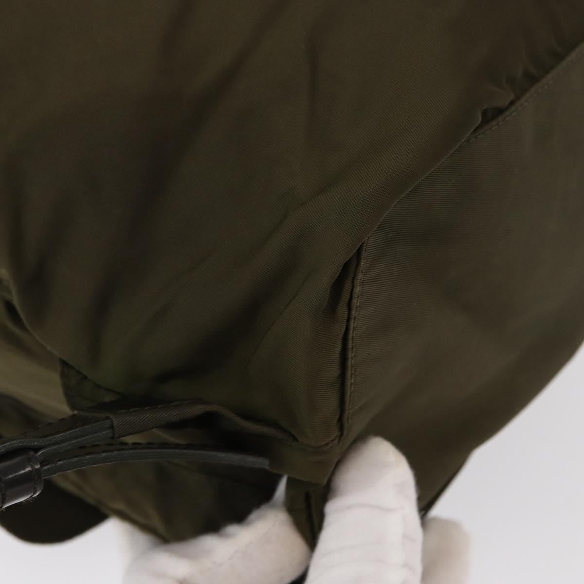 Prada Double Front Pocket Backpack Tessuto, KHAKI, NYLON, Backpack