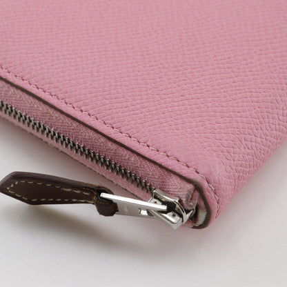 Hermes Azap Zip Around Wallet Epsom, PINK, LEATHER, Wallets