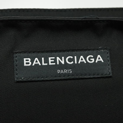 Balenciaga Logo Pouch Canvas, BLACK, CANVAS, Clutche & pouche