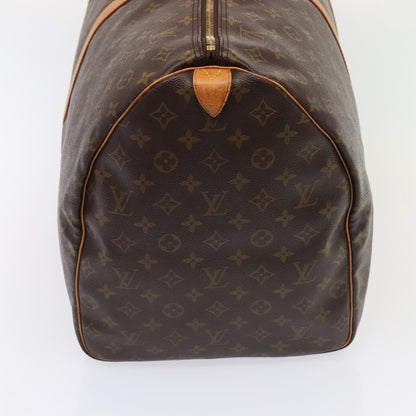 Louis Vuitton Keepall Bag Monogram Canvas, BROWN, CANVAS, Travel bag