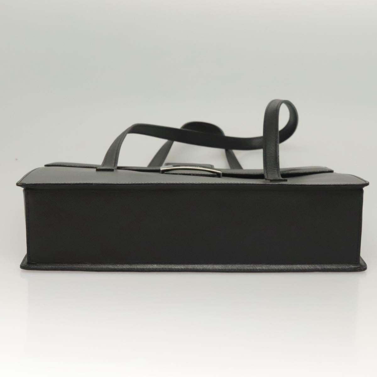 Burberry Vintage Handbag Leather, BLACK, LEATHER, Handbag