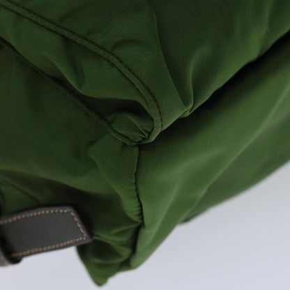 Prada Double Front Pocket Backpack Tessuto, KHAKI, NYLON, Backpack