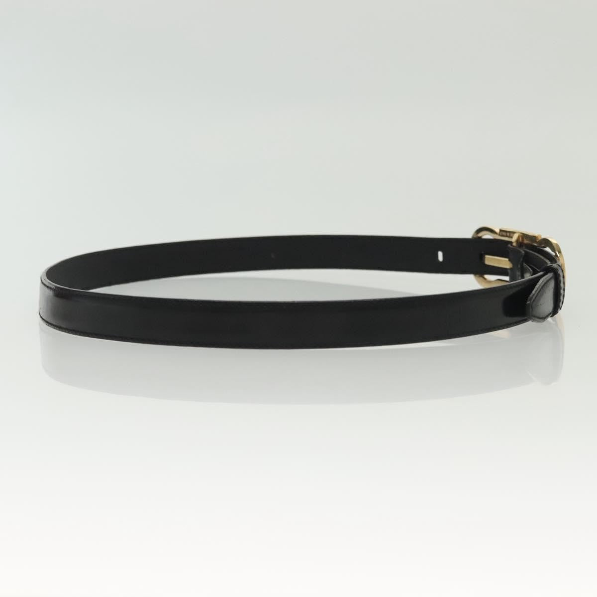 Salvatore Ferragamo Gancini Belt Leather, BLACK, LEATHER, Belts