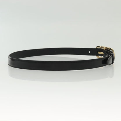 Salvatore Ferragamo Gancini Belt Leather, BLACK, LEATHER, Belts