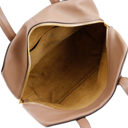 Loewe Goya Weekender Bag Leather, BROWN, LEATHER, Travel bag