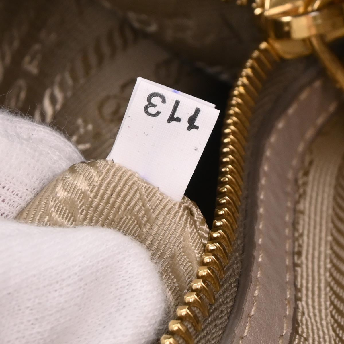 Prada Vintage Handbag Leather, GRAY, LEATHER, Handbag