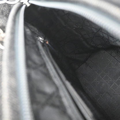 Christian Dior Vintage Lady Dior Bag Cannage Quilt Denim, BLACK, DENIM_JEANS, Handbag