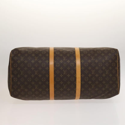 Louis Vuitton Keepall Bag Monogram Canvas, BROWN, CANVAS, Travel bag