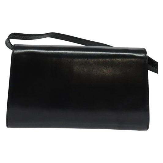 Gucci Vintage Shoulder Bag Leather, BLACK, LEATHER, Shoulder bag