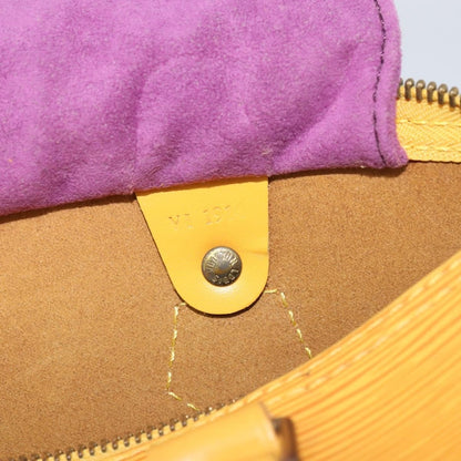 Louis Vuitton Speedy Handbag Epi Leather, YELLOW, LEATHER, Handbag