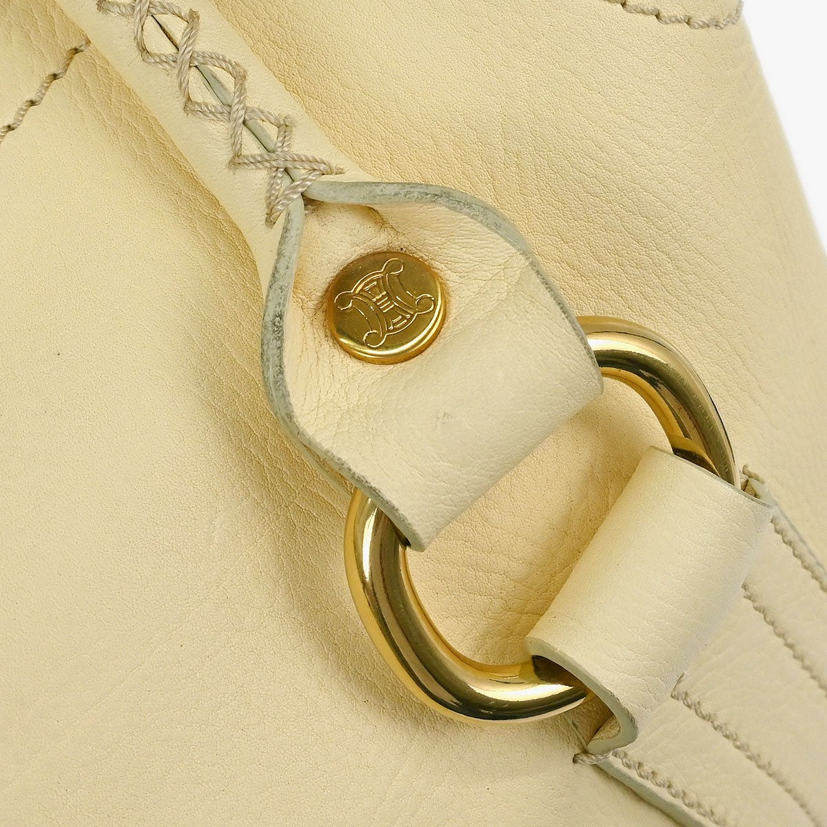 Celine Handbag Leather, ECRU, LEATHER, Handbag