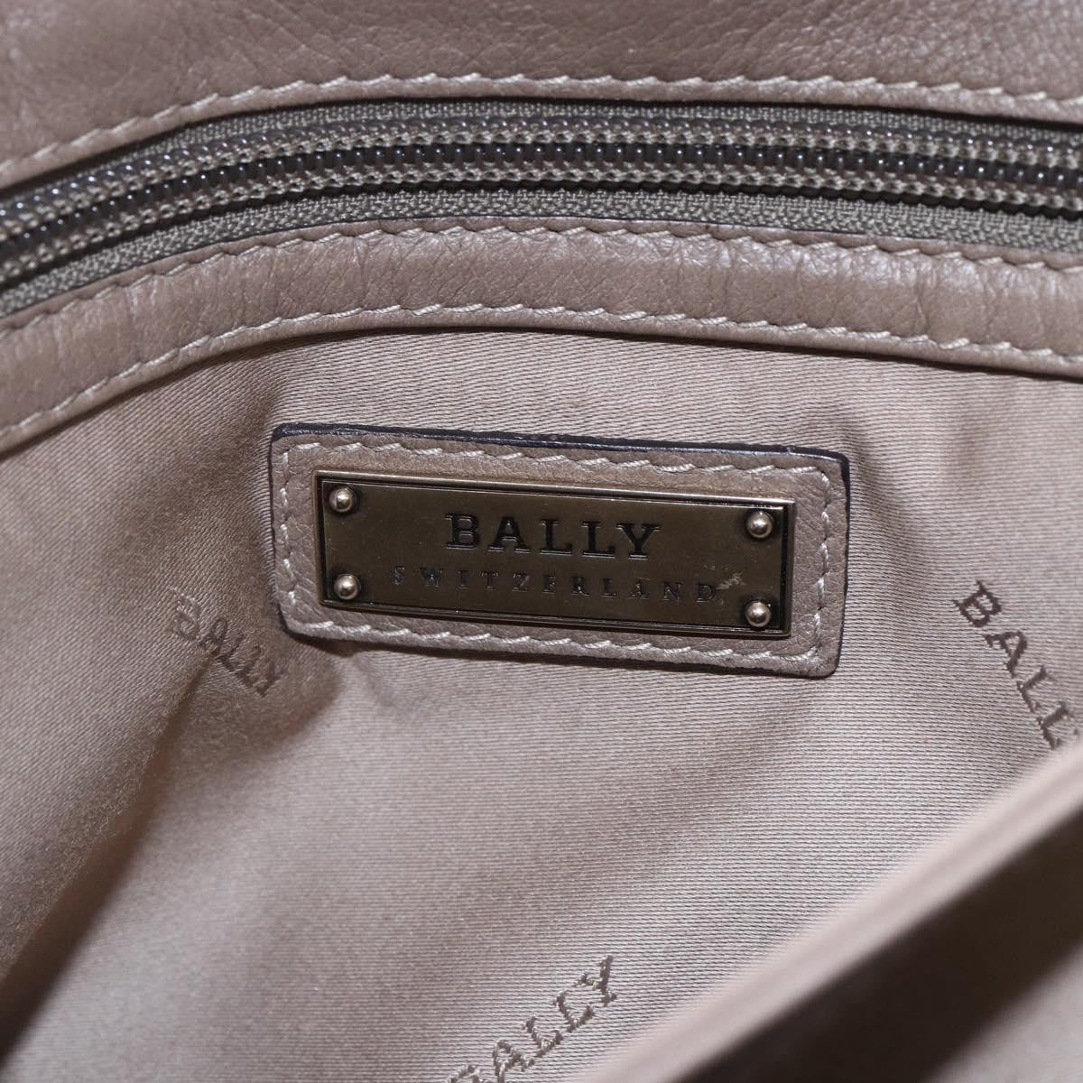 Bally Vintage Shoulder Bag Leather, BEIGE, LEATHER, Shoulder bag