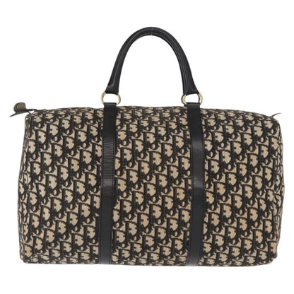 Christian Dior Vintage Trotter Boston Bag Canvas, BLACK, CANVAS, Travel bag