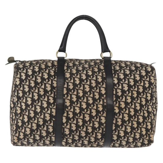 Christian Dior Vintage Trotter Boston Bag Canvas, BLACK, CANVAS, Travel bag