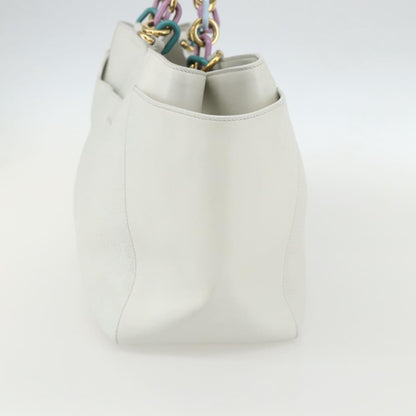 Salvatore Ferragamo Vintage Tote bag Leather, WHITE, LEATHER, Tote bag