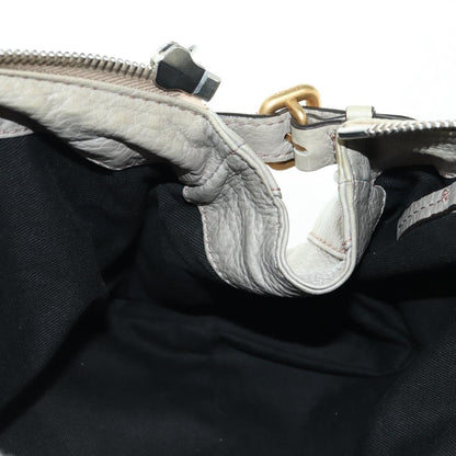 Chloe Paddington Lock Handbag Leather, Beige, Leather, Handbag