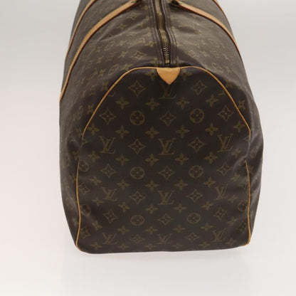 Louis Vuitton Keepall Bag Monogram Canvas, BROWN, CANVAS, Travel bag